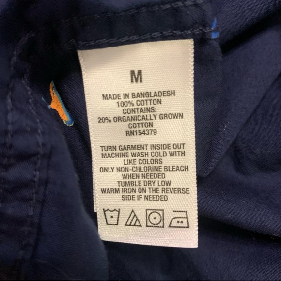 AEROPOSTALE Mens Medium Button Down Short Sleeve Shirt Flamingo size Med #90 - Picture 6 of 7